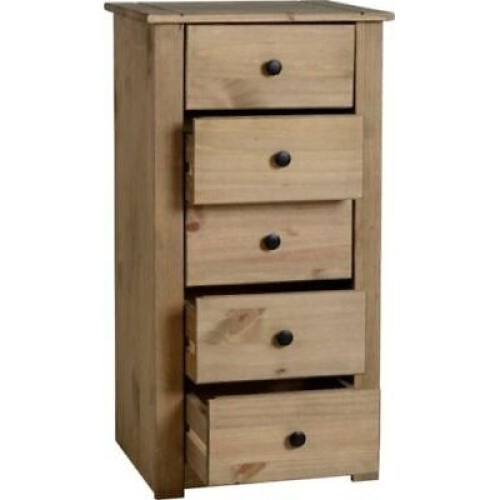 Seconique Seconique Panama Solid Waxed Pine 5 Drawer Chest 1
