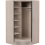 Seconique Nevada 2 Door Corner Wardrobe in Grey Gloss and Oak Effect Finish 5