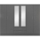 Seconique Nevada 6 Door 2 Drawer Mirrored Wardrobe 3D Effect Grey 4