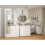 Seconique Nevada Mirrored Open Shelf Wardrobe White Gloss 11
