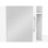 Seconique Nevada Mirrored Open Shelf Wardrobe White Gloss 7