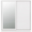 Nevada 2 Door Sliding Wardrobe White Gloss 10