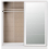 Nevada 2 Door Sliding Wardrobe White Gloss 8