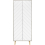 Seconique Dixie 2 Door Wardrobe in Dusty Grey and White 2