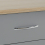 Seconique Nevada 3 Drawer Chest Grey Gloss/Light Oak Effect Veneer 7