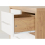 Seconique Seville 3+2 Drawer Chest White High Gloss/Light Oak Effect Veneer 12