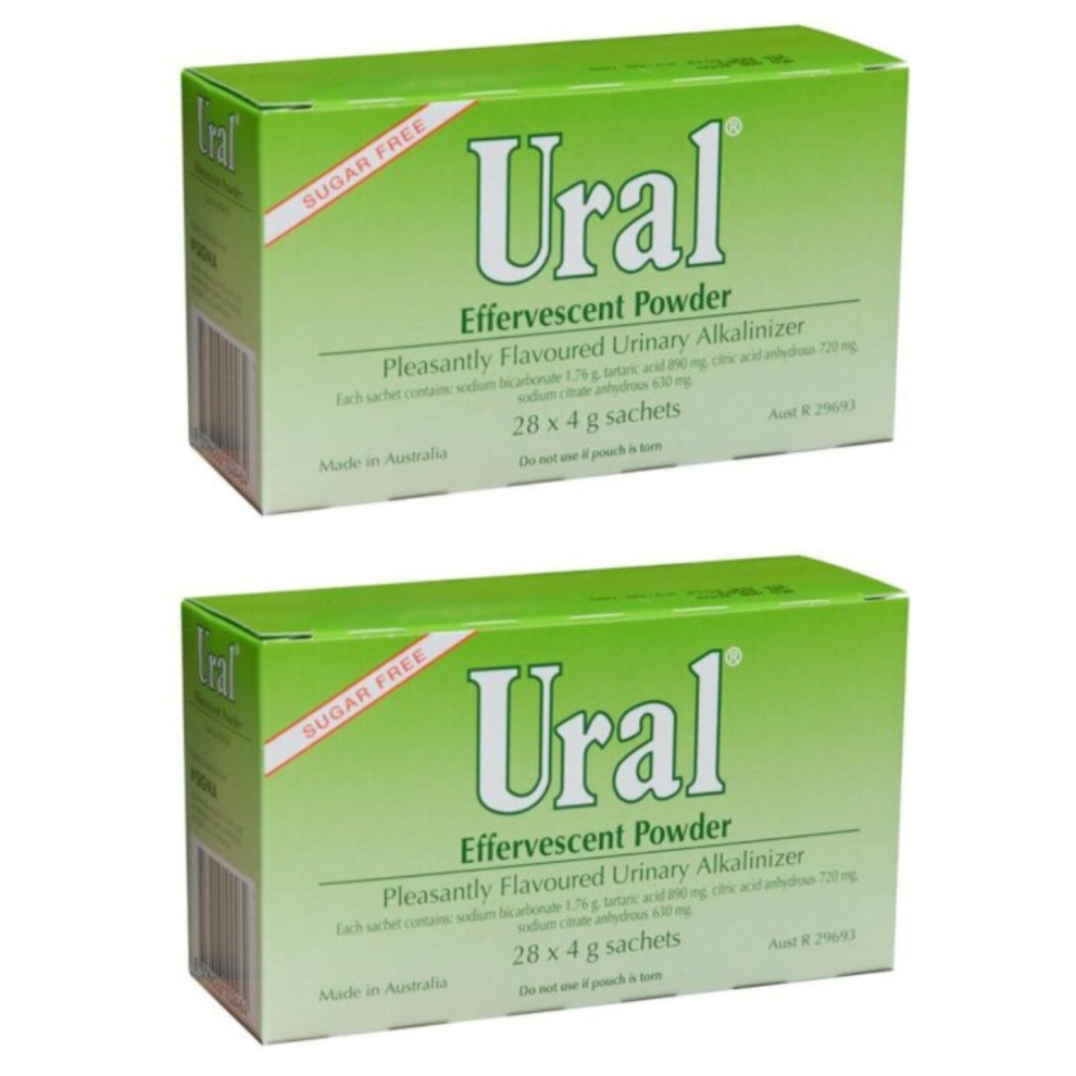 Ural Cranberry - Potent Urinary Tract Health Support With the Added Goodness of Cranberry (Pack of 2 Boxes) - 28s Each Box