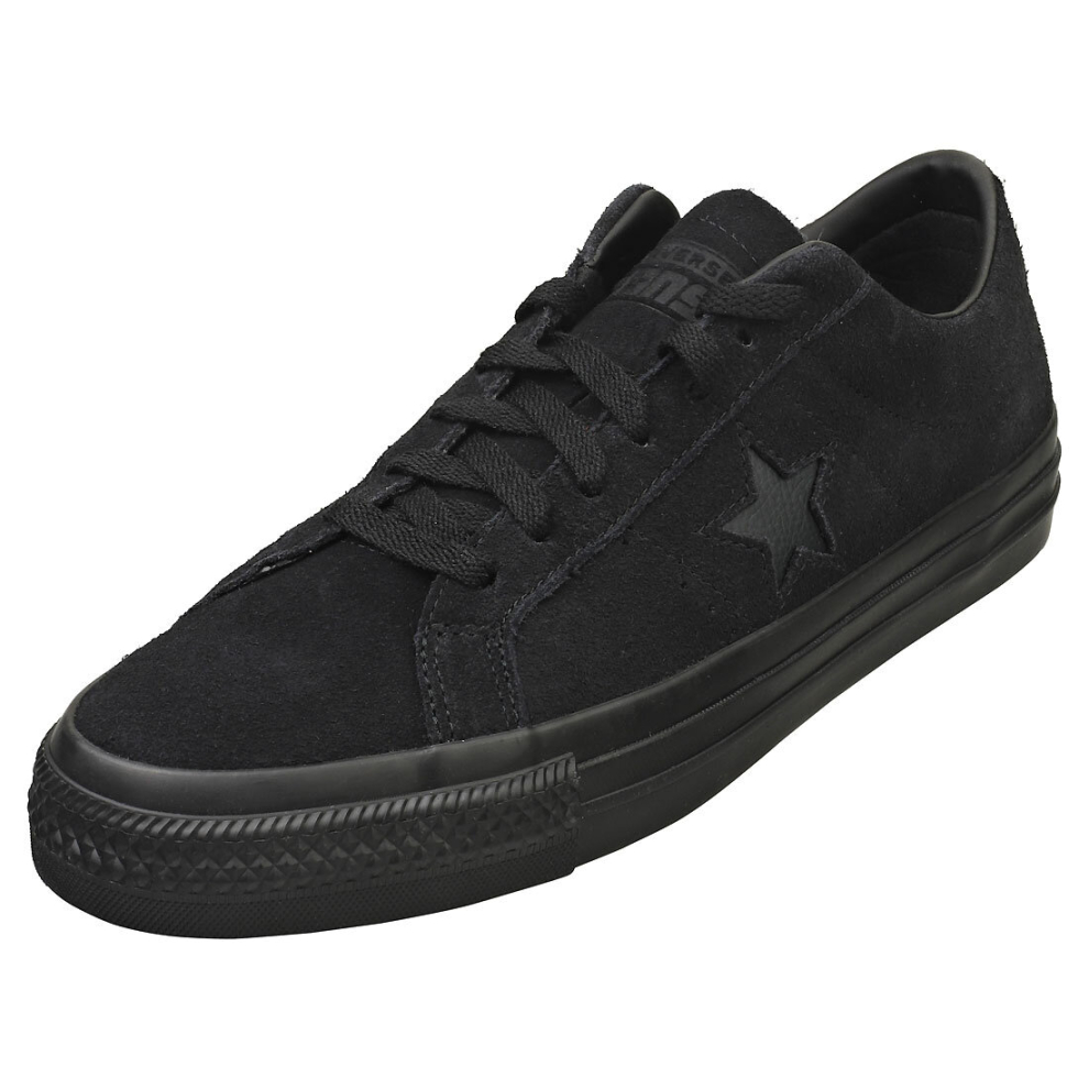 (8) Converse One Star Pro Ox Unisex Casual Trainers in Black