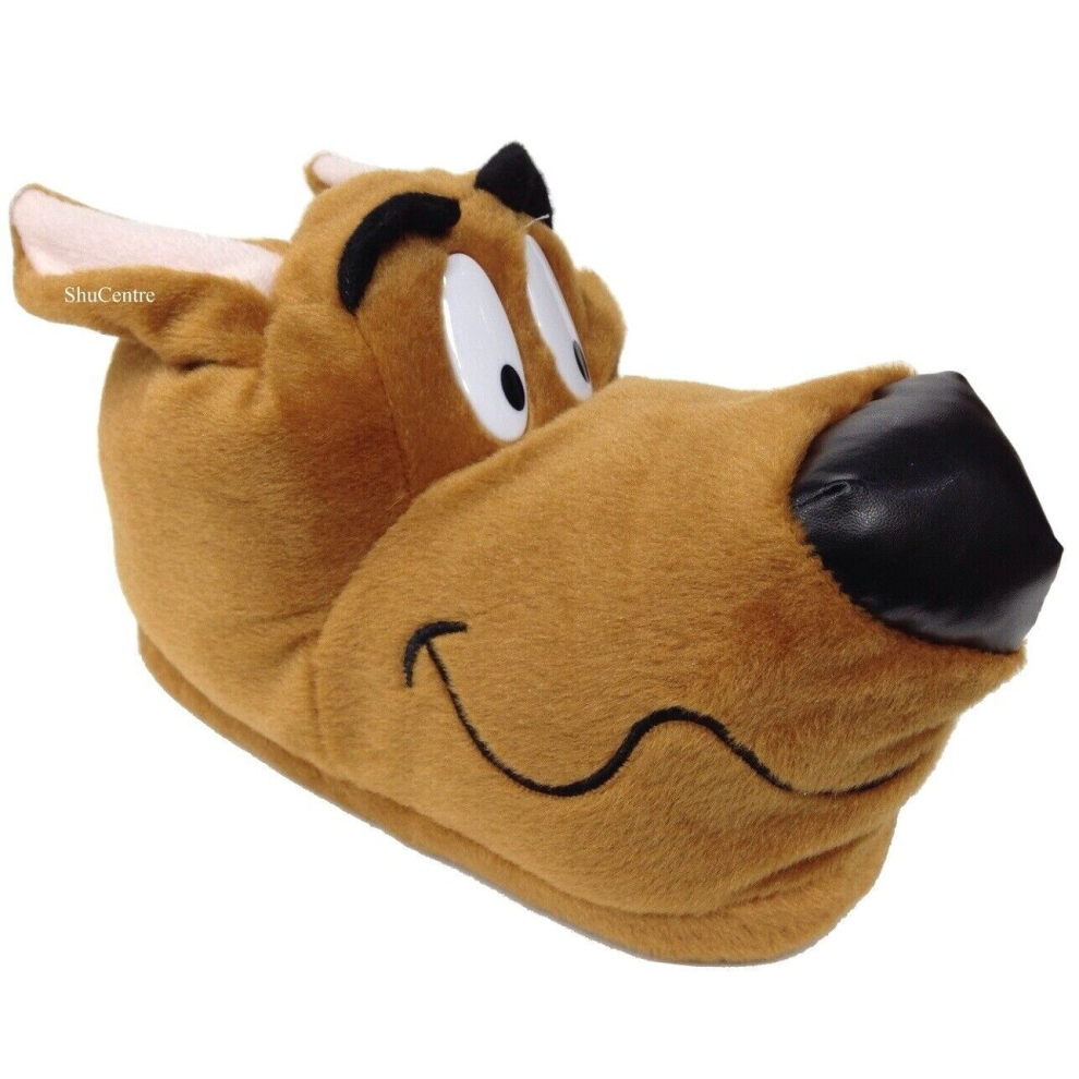 (Adults UK 11 / 45) ScoobyDoo Novelty Hound Indoor Slippers Adult/Kids