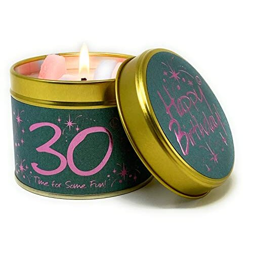 Lily-Flame Lily Flame Happy Birthday 30th Scented Candle Tin