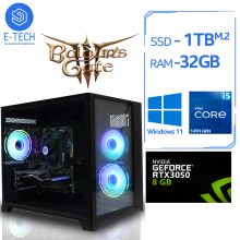 Core i5 14400F Gaming PC 32GB DDR4 1TB M.2 NVIDIA RTX 3050 W11 Wi-Fi