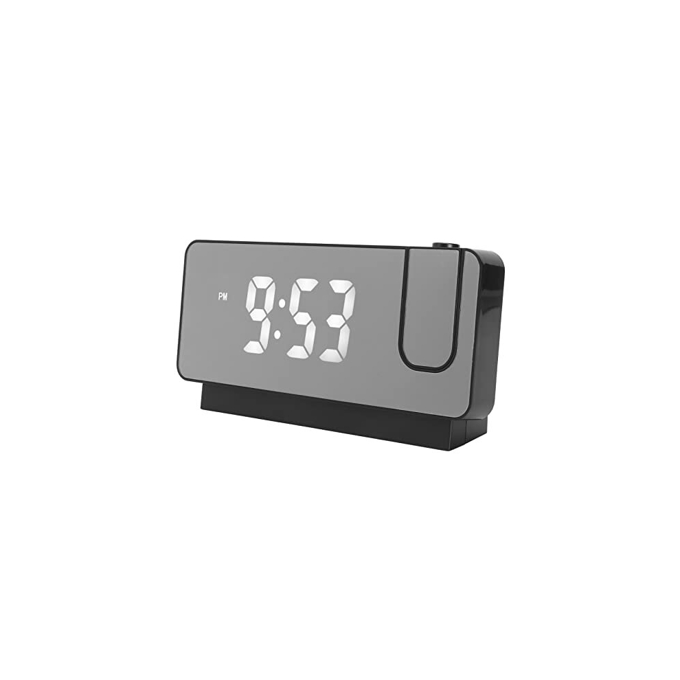 Projection Alarm Clock, HD LED Alarm Clock with Projection on Ceiling Wall Digital Alarm Clock with 180? Rotatable Projector, Snooze, Temperature,