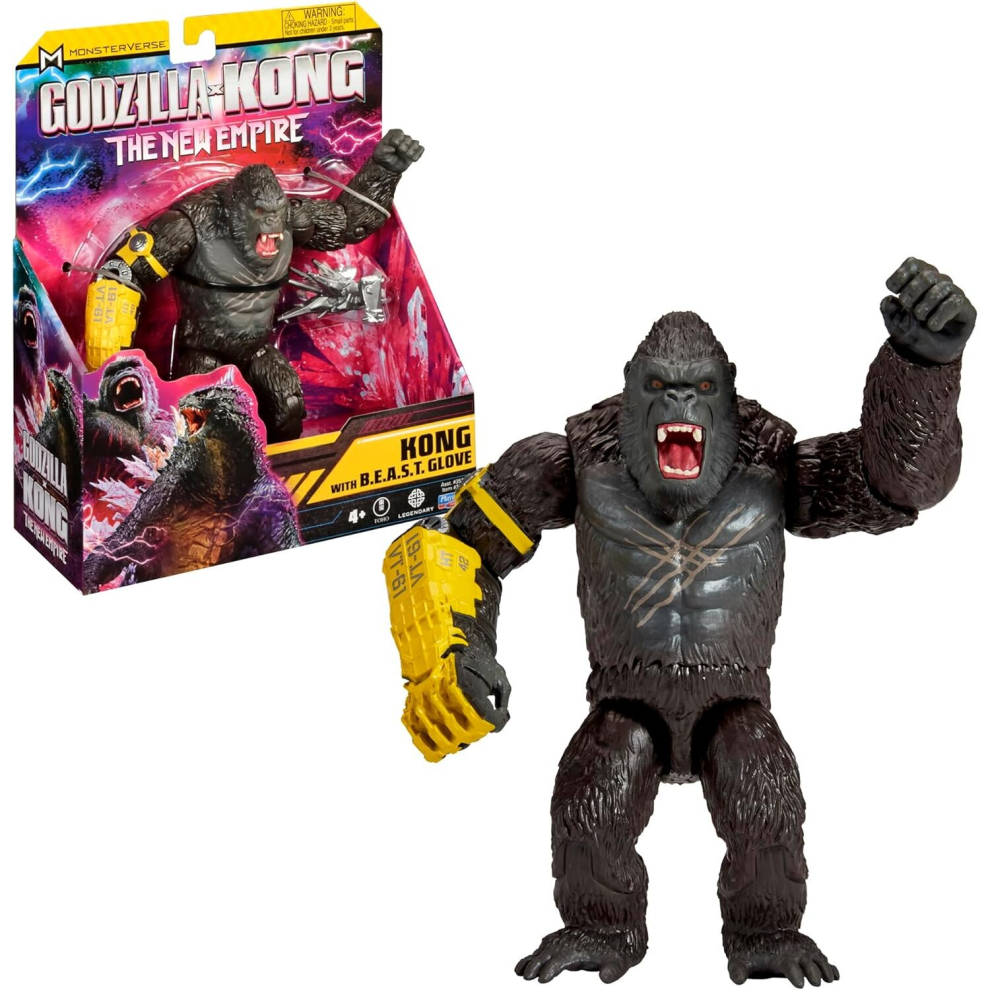 Character Options Monsterverse Godzilla X Kong: The New Empire 6-Inch Kong With B.e.a.s.t Glove Action Figure