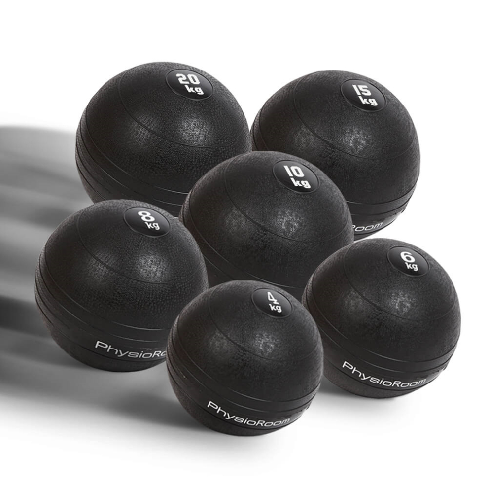 (15Kg) PhysioRoom Black Medicine Slam Ball 4kg - 20kg