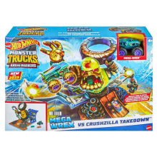Hot Wheels Monster Trucks Arena Smashers Mega Wrex vs Crushzilla