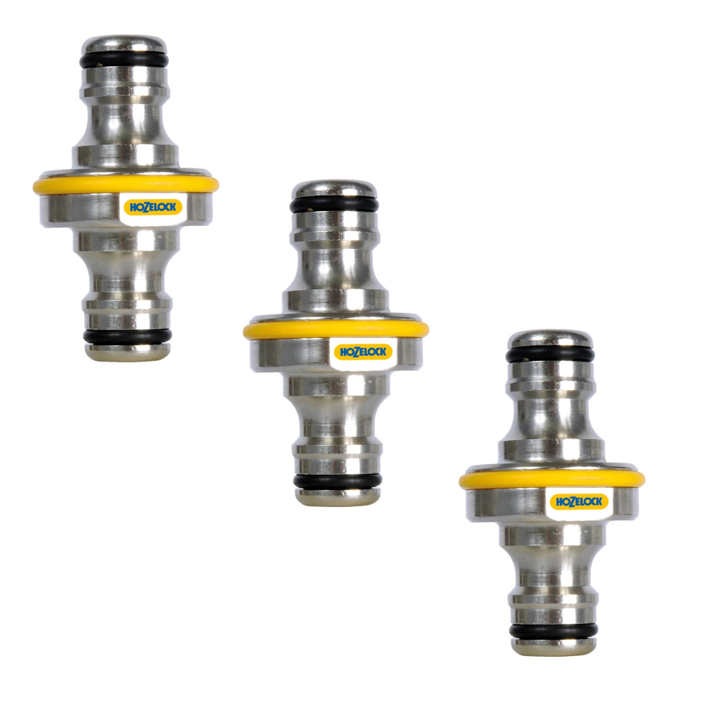 Hozelock Double Male Connector Pro Hose End Connector 2044 X 3