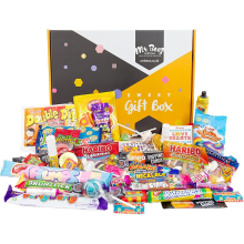 Retro Sweet Gift Box Mix of Classic Retro Childhood Favourite Sweets &amp; Chocs