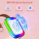 Mini Karaoke Machine for Kids Portable Bluetooth Speaker & 2 Microphone with LED 4