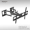 32"-70" Corner Full Motion Articulating TV Wall Mount Bracket VESA 600*400 5