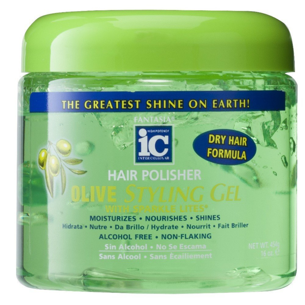 Fantasia Ic Hair Polisher Olive Styling Gel 16 Oz