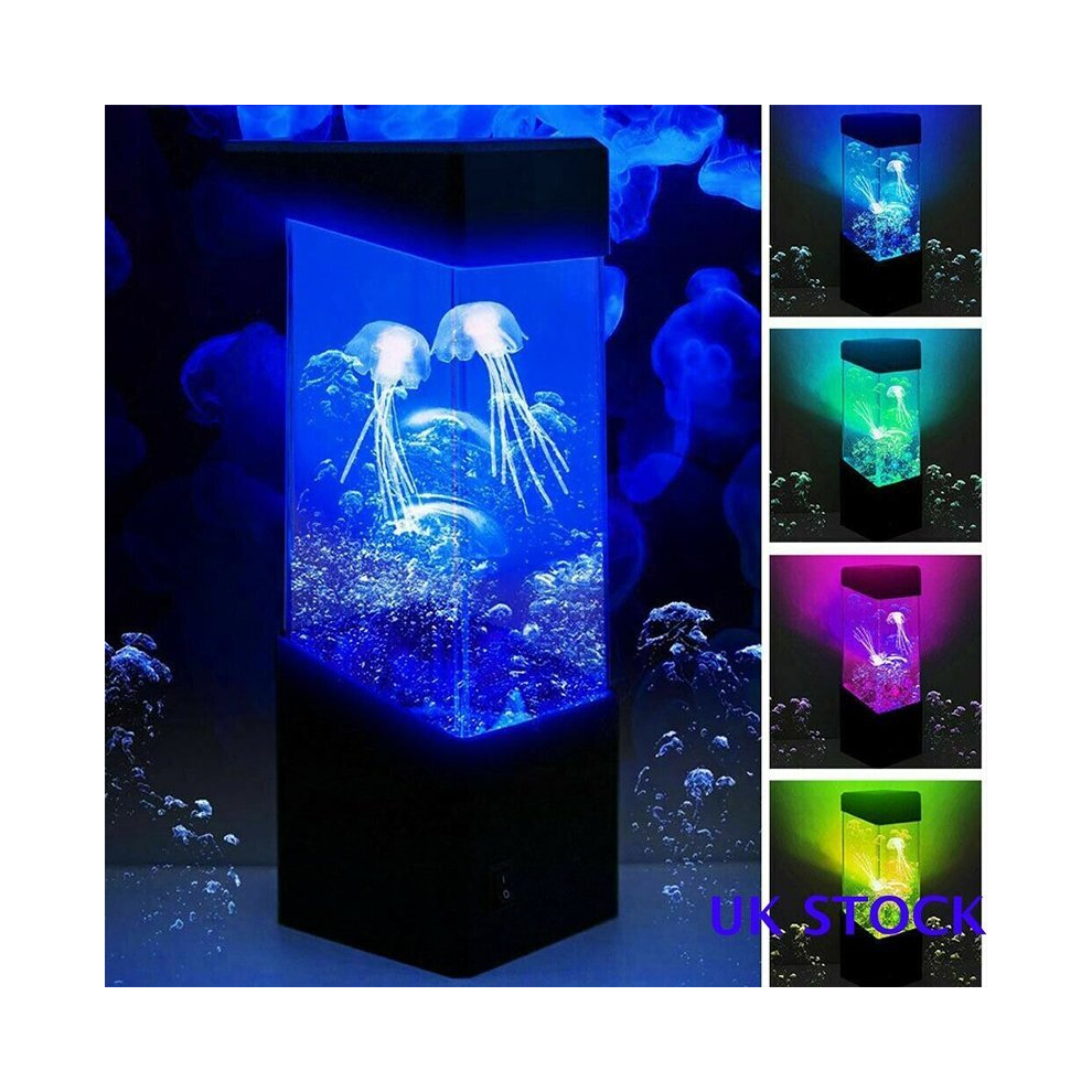Usb Jellyfish Lava Tank Aquarium Lamp - Color-Changing Mood For Desk, Relaxing Sleep, Gift For Birthday/Holiday Light