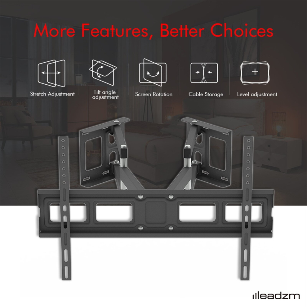 32"-70" Corner Full Motion Articulating TV Wall Mount Bracket VESA 600*400