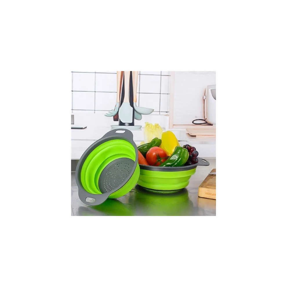 Foldable Silicone Colander Fruit Vegetable Washing Basket-image-OPC-PDDP2JZ-NEW