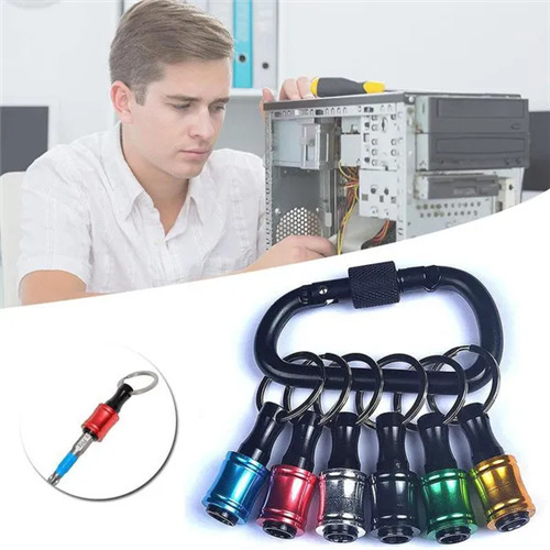 6pcs 1/4" Hex Shank Screwdriver Bits Holder Extension Bar Drill Screw Adapter 1