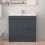 900mm Bathroom Vanity Unit & Ceramic Basin Freestading Cabinet Grey 1