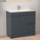 900mm Bathroom Vanity Unit & Ceramic Basin Freestading Cabinet Grey 2