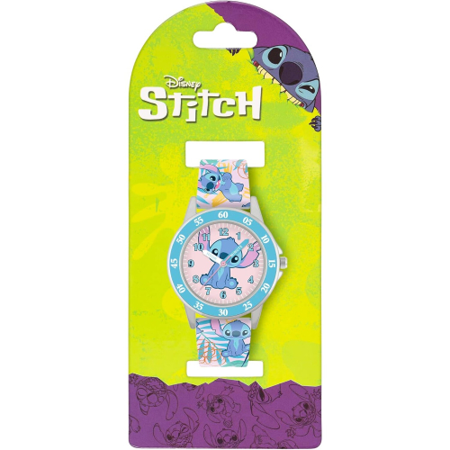 Disney Disney Lilo and Stitch Blue Printed Time Teacher Strap Watch 1