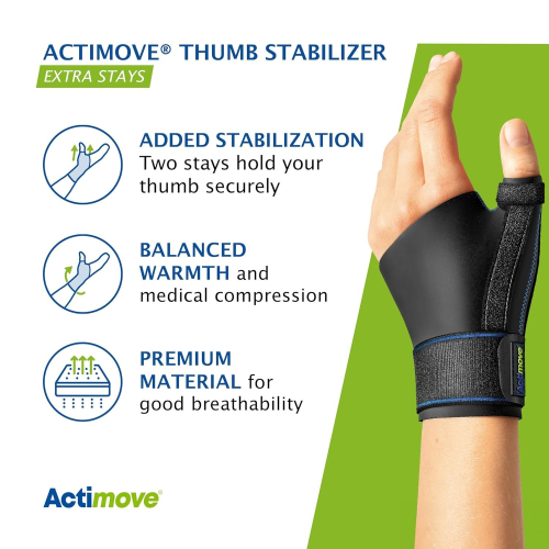 Actimove - Sports Edition - Thumb Stabiliser - Extra Stays - Small/Medium 1