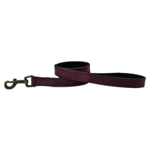 (Merlot) HugglePets Legacy Leather Dog Lead