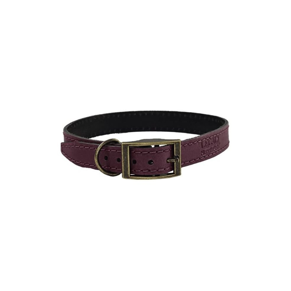 Hugglepets (Large, Merlot) Legacy Leather Dog Collar