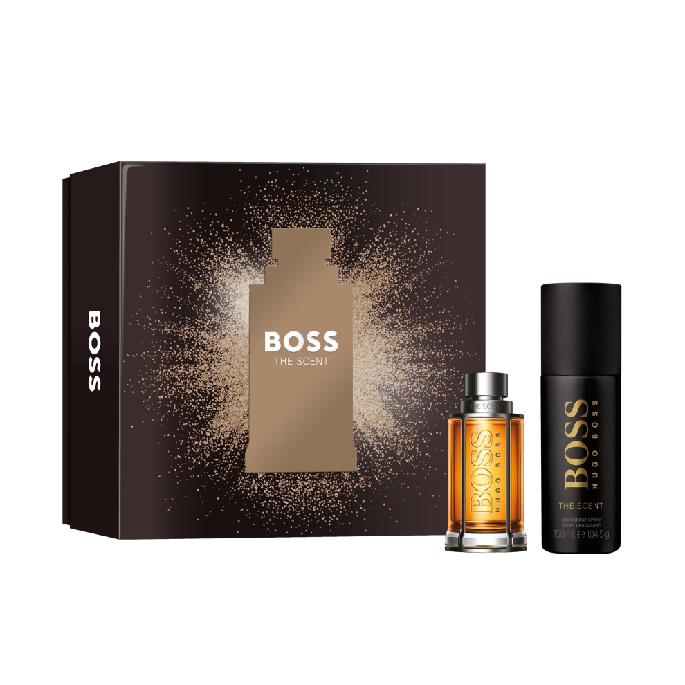 BOSS The Scent Gift Set for Men - 50ml EDT + 150ml Deodorant Spray (2023)