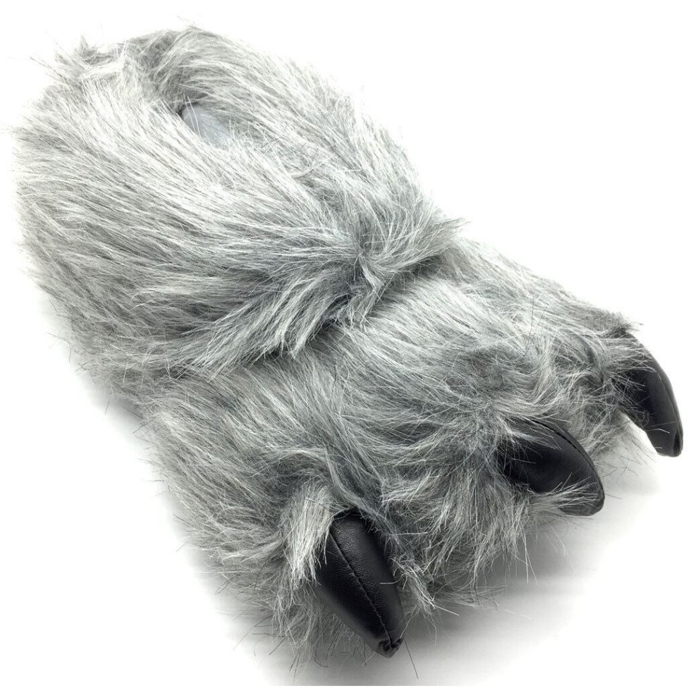 Shucentre (Grey Claw Uk Size 10-11 / 44-45) Unisex Monster Claw Novelty Gift Indoor Slippers