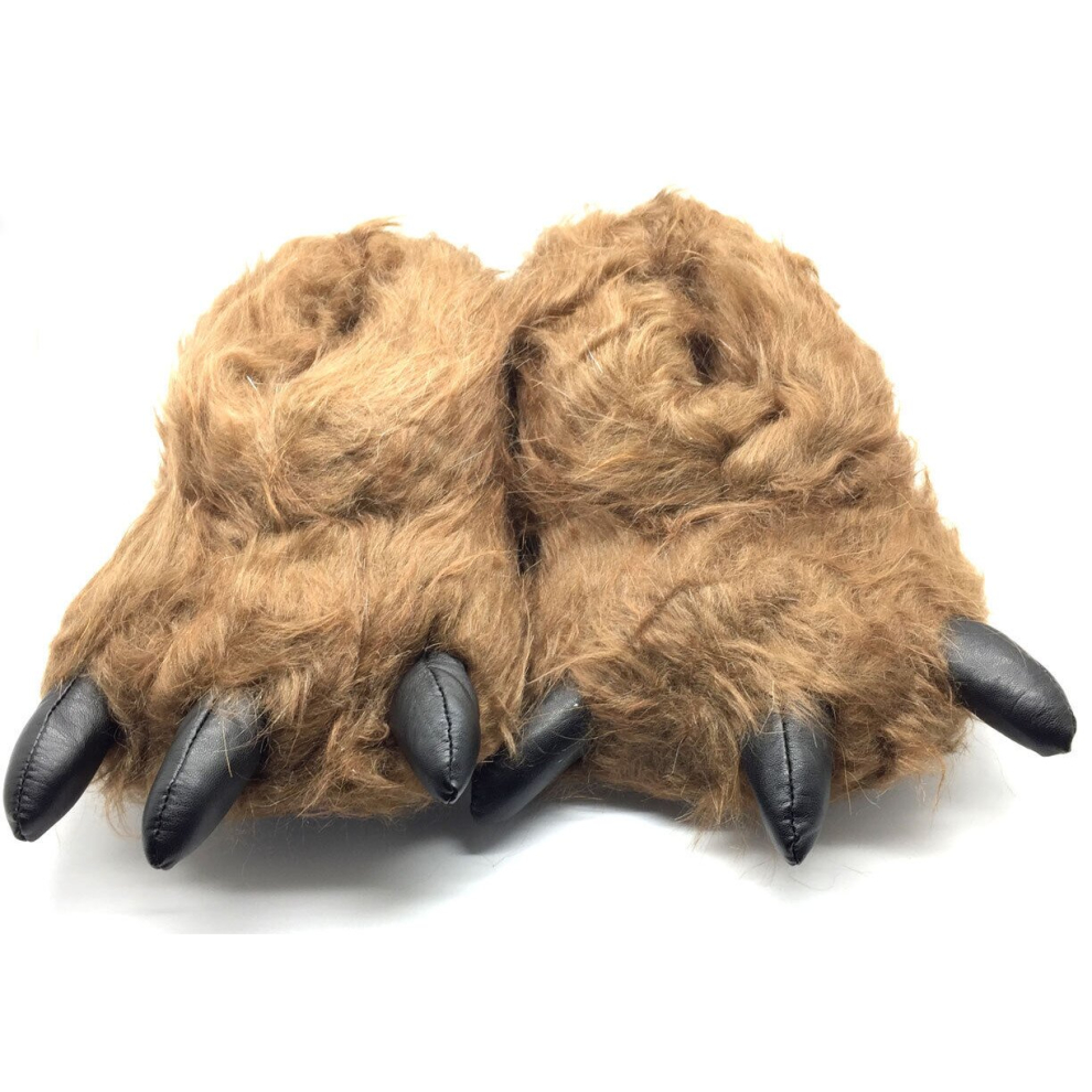 Shucentre (Dark Brown Claw, Uk Size 8-9 / 42-43) Unisex Monster Claw Novelty Gift Indoor Slippers