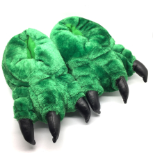 (Green Hulk Claw, UK Size 8-9 / 42-43) Unisex Monster Claw Novelty Gift Indoor Slippers