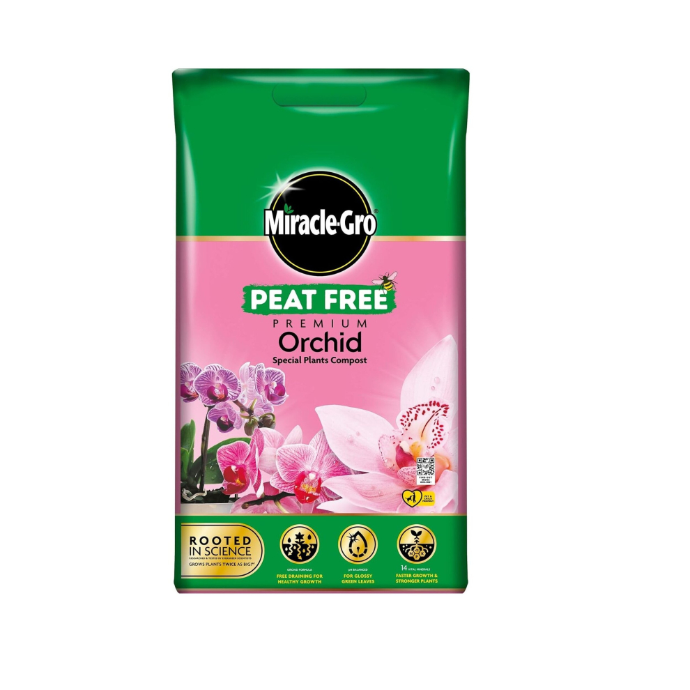 Miracle Gro Premium Orchid Potting Compost Peat Free 10L Bag