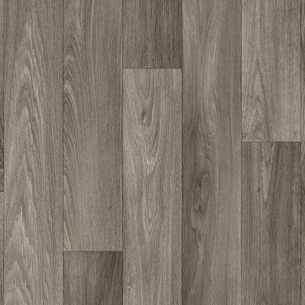 (9M(29'5") X 3M(9'9")-27Mâ², Ely Dark Grey Narrow Plank) Cushion Backed Non Slip Wood Effect Lino Vinyl Flooring For Home Kitchen Bedroom 9501723479872