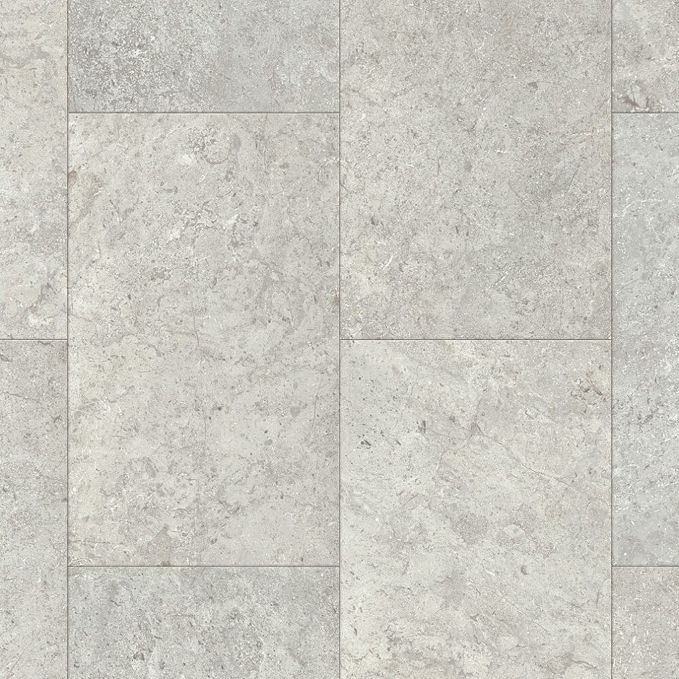 (2M(6'6") X 4M(13'1")-8Mâ², Saturn White Tile) Tile Effect Anti Slip Lino Vinyl Flooring For Livingroom, Kitchen Sheet Vinyl 9501589646296