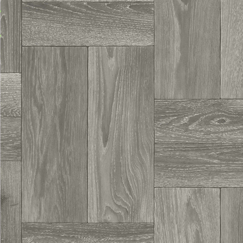 Mega Flooring Uk Grey (4M(13'1") X 3M(9'9")-12Mâ², Narrow Plank 666) Slip Resistant Wood Effect Lino Vinyl Flooring For Home Kitchen Bedroom Bathroom