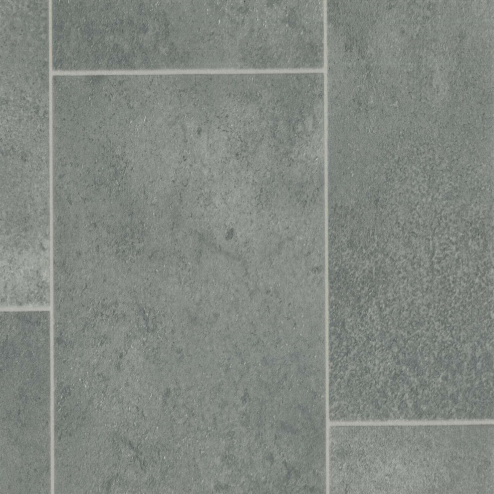 (4m(13'1") X 3m(9'9")-12mÂ², Venus Light Grey Tile) Tile Effect Anti Slip Lino Vinyl Flooring For LivingRoom, Kitchen Sheet Vinyl-image-OPC-PDDRS8C-NEW