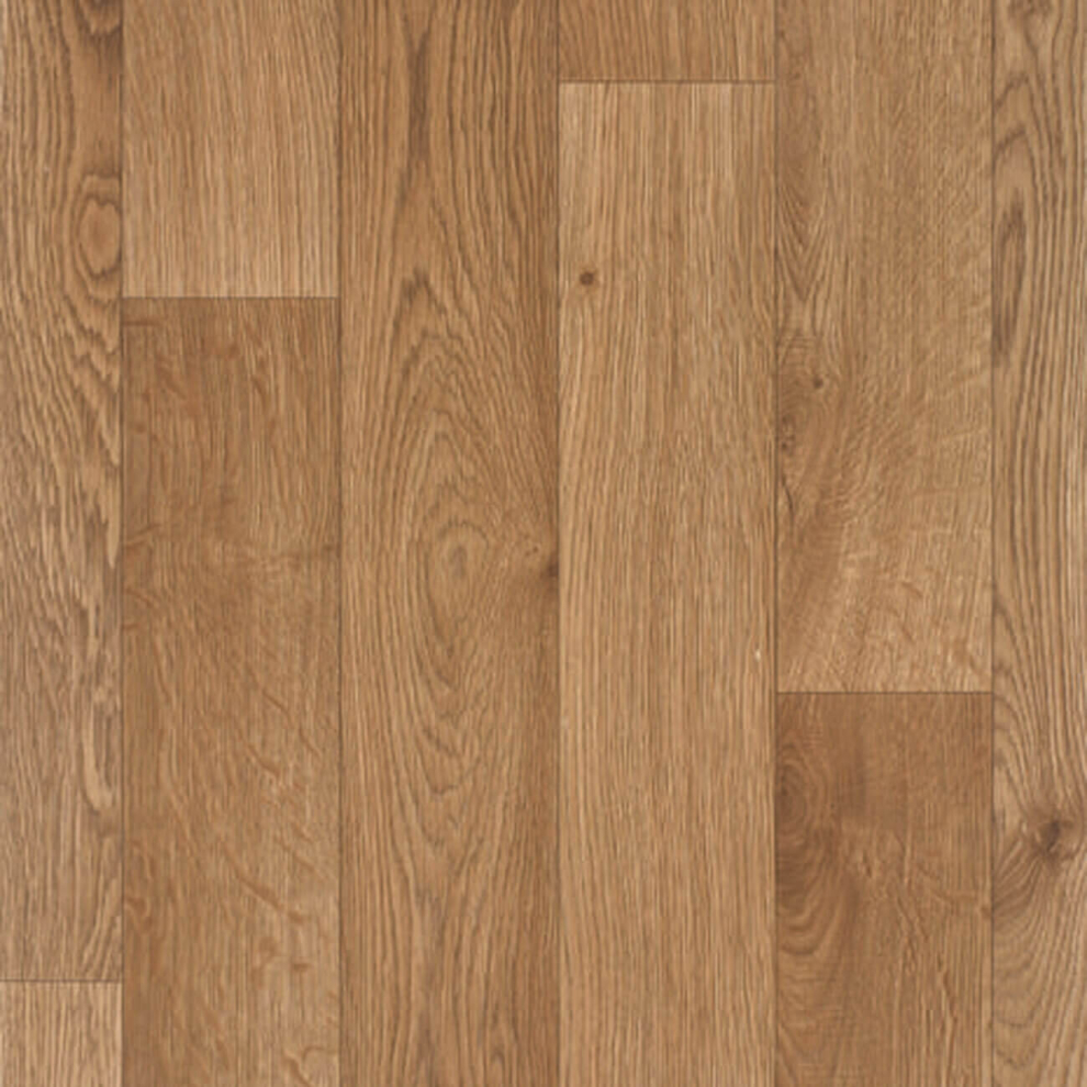 (2M(6'6") X 3M(9'9")-6Mâ², Ely Beige Narrow Plank) Narrow Pattern Non Slip Wood Effect Lino Vinyl Flooring For Home Kitchen Bedroom 9505371985143