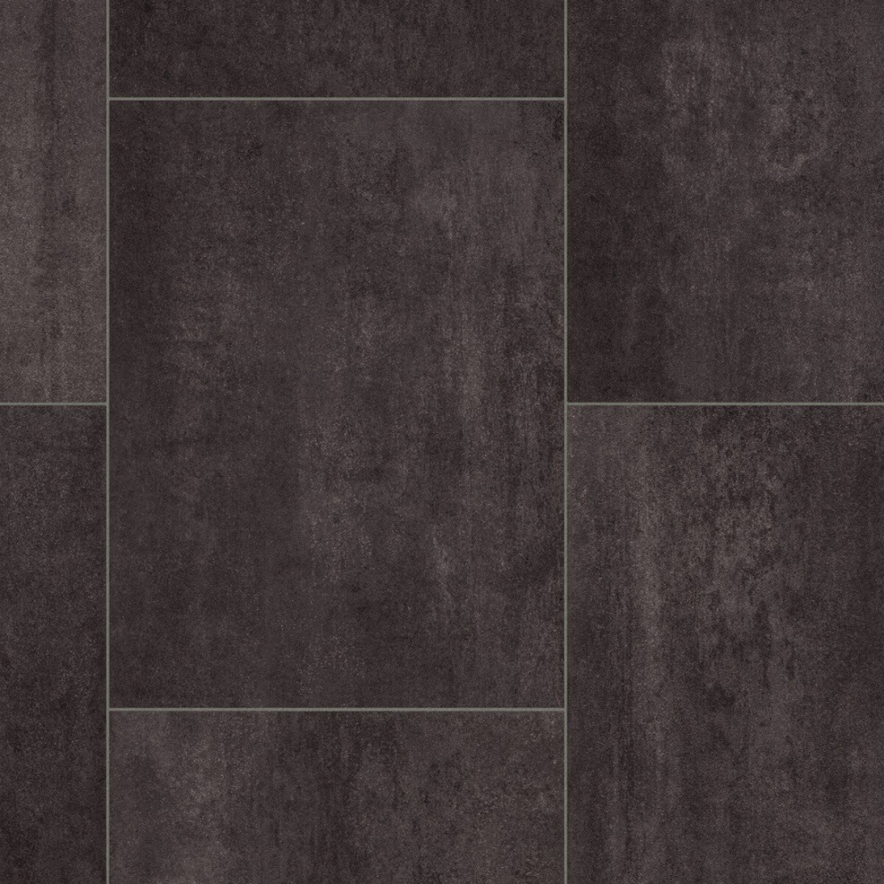 (2m(6'6") X 2m(6'6")-4m², Black Chequers 03) Stone Tile Effect NonSlip Lino Vinyl Flooring For LivingRoom Kitchen Sheet Vinyl