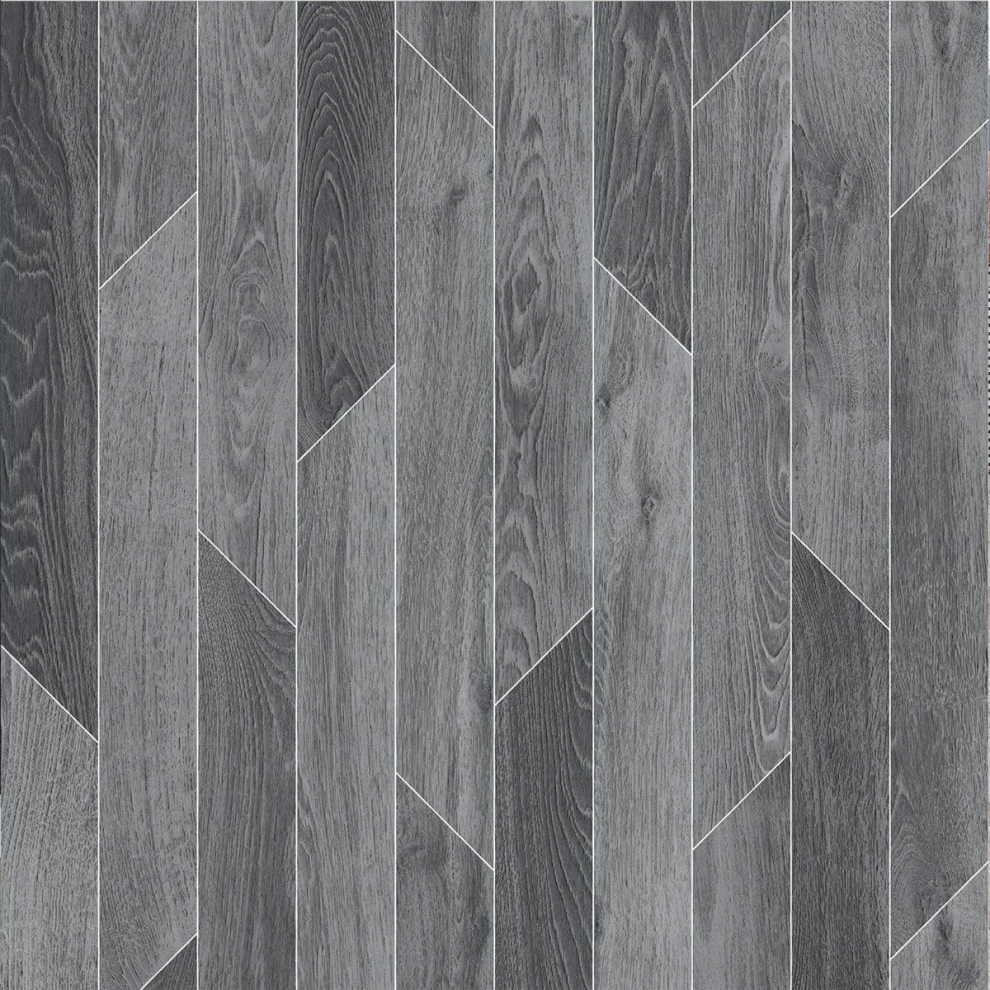 (9M(29'5") X 3M(9'9")-27Mâ², Dark Grey Narrow Plank 01) Anti Slip Wood Effect Lino Vinyl Flooring For Livingroom Kitchen Vinyl Sheet 9508949669285