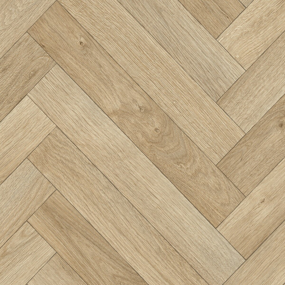 (6M(19'8") X 2M(6'6")-12Mâ², Saturn Beige Herringbone) Herringbone Wood Effect Vinyl Flooring For Livingroom, Kitchen Vinyl Sheet 9509678497545