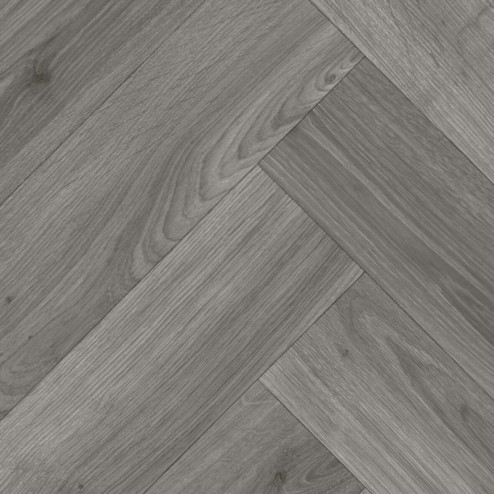 (4M(13'1") X 2M(6'6")-8Mâ², Dark Grey Herringbone 09) Herringbone Wood Effect Vinyl Flooring For Livingroom Kitchen Vinyl Sheet 9506824683227