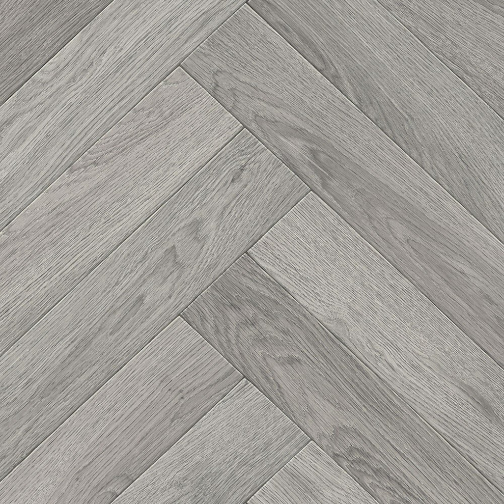 (6m(19'8") X 3m(9'9")-18mÂ², Silver Narrow Plank 02) Narrow Pattern Non Slip Wood Effect Lino Vinyl Flooring For Home And Kitchen-image-OPC-PDDRYBR-NEW