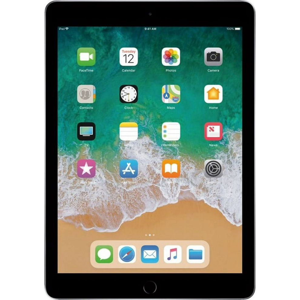 Apple Ipad 5 9.7" 128Gb Storage Wifi + Unlocked Cellular Mp2d2ll/A - Space Gray
